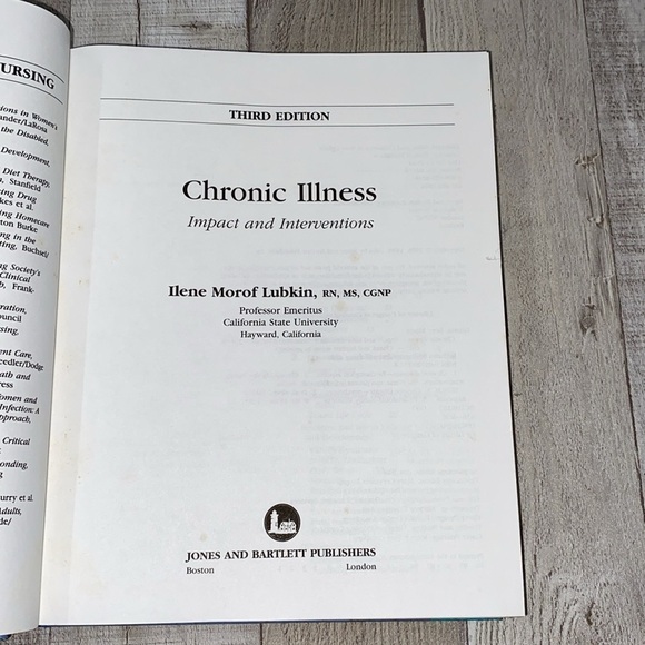Chronic Illness Impact & Intervention Third Edition  by Irene Morof Lubkin - Picture 4 of 14